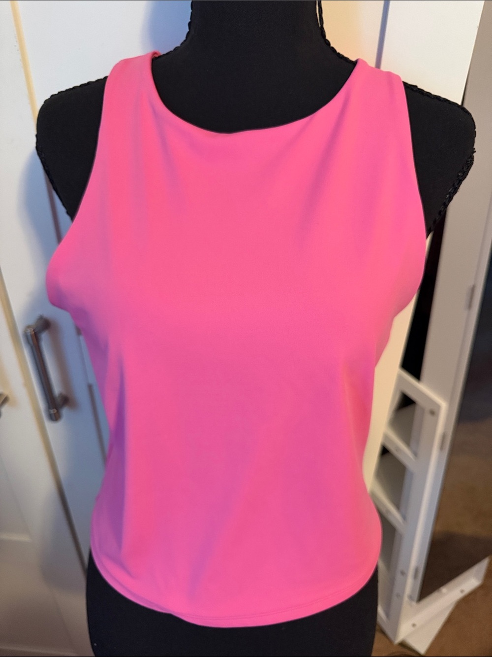 Express Bright Pink Sleeveless Tank Top